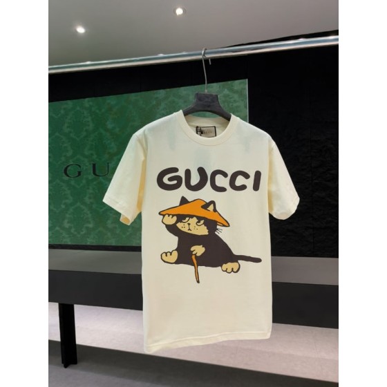 Gucci Early Spring Collection High-Weight Short-Sleeve